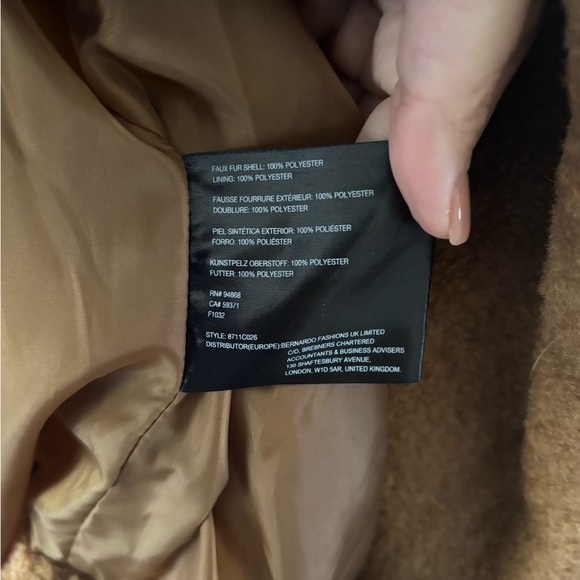 Collection B Tan Teddy Jacket - Picture 3 of 3